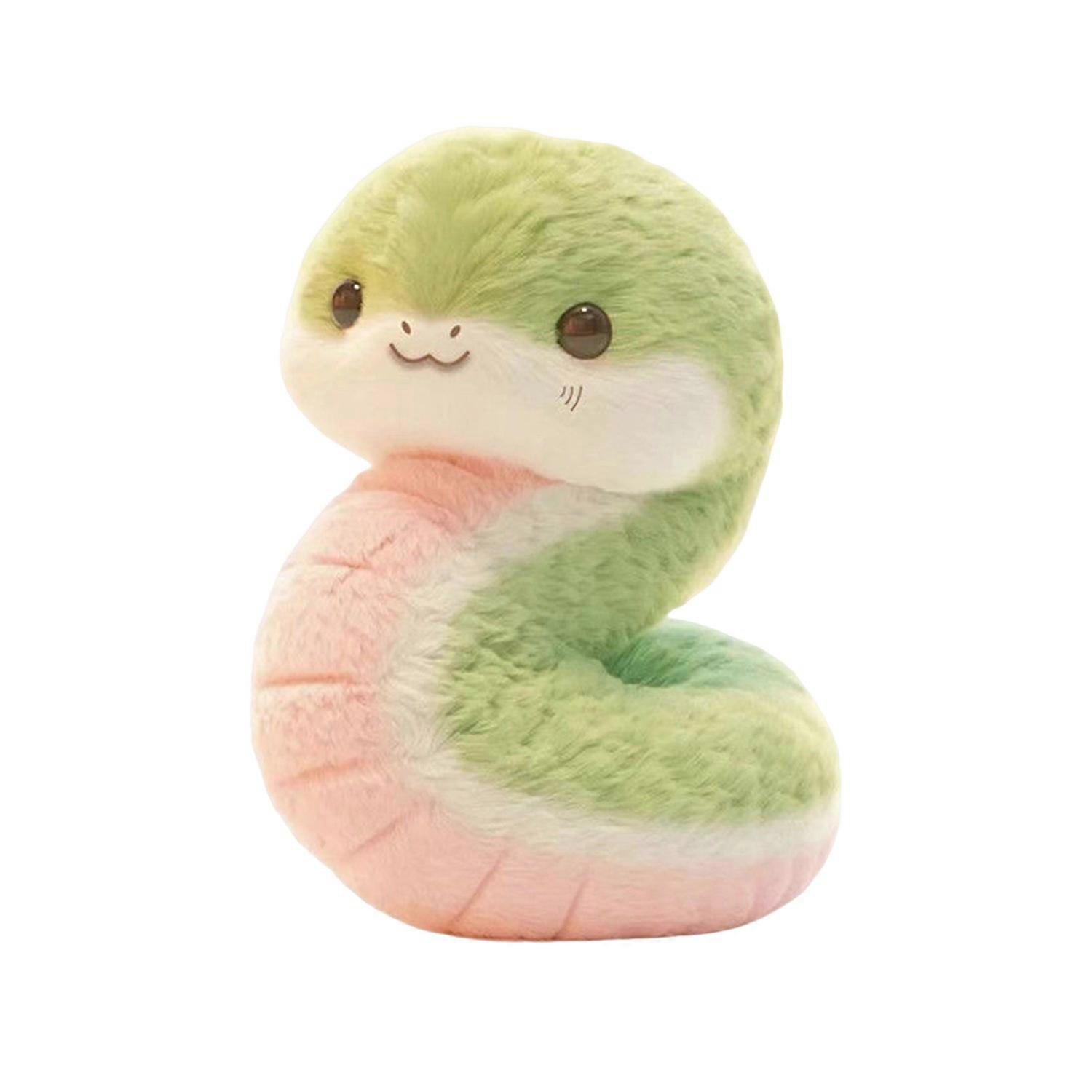 Snake Plush Toy Stuffed Animal Doll Cute Little Snake Rag Doll 25 Cm Soft Cuddly Zodiac Snake Theme