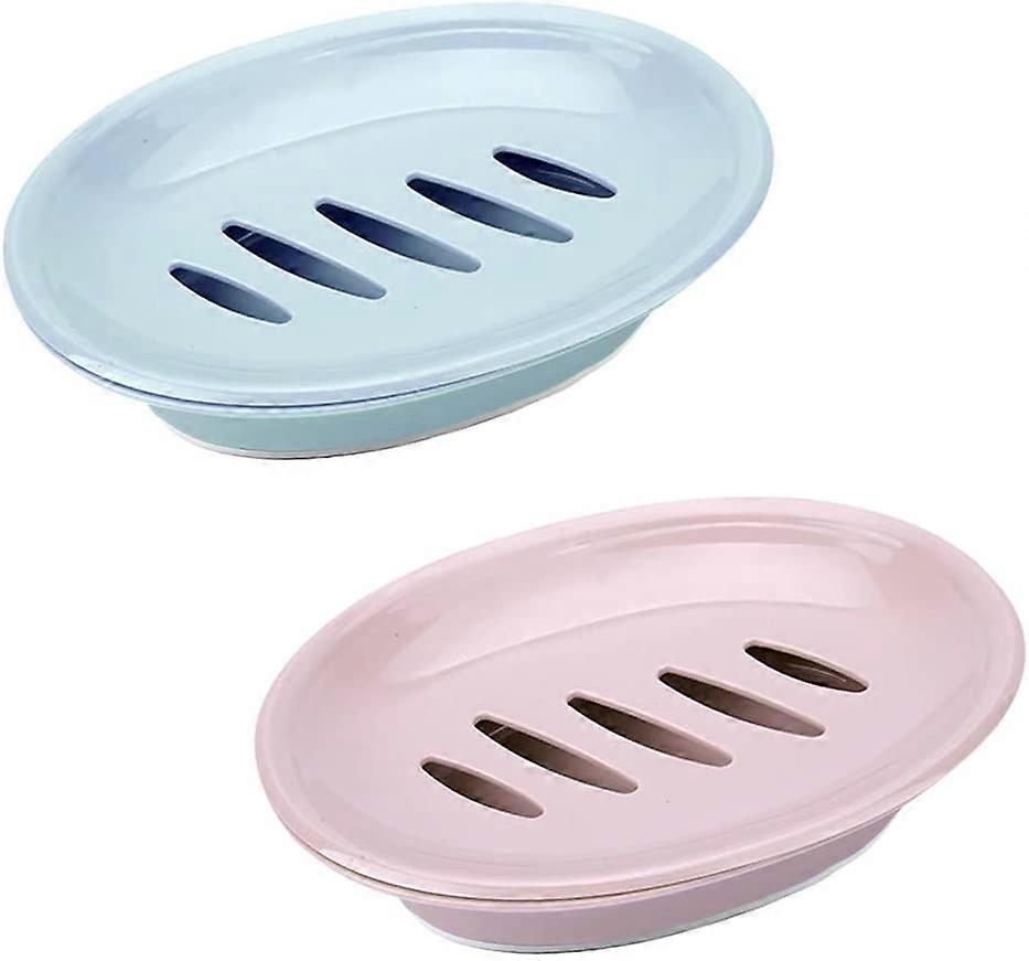 2 Pack Removable Soap Drainers Plastic Holder
