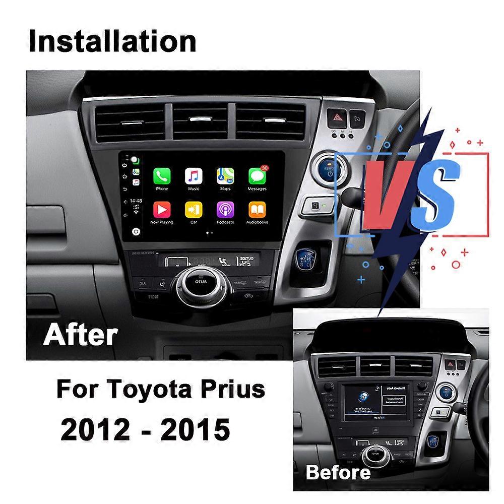 Android 11 For Toyota Prius 2012 - 2015 Car Radio Wireless Carplay Auto BT No 2din Video Multimedia Player Autoradio DSP Stereo