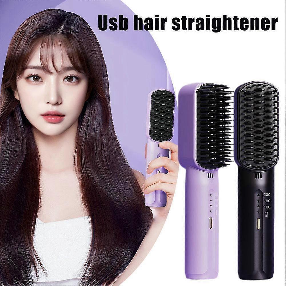 Draagbare draadloze mini haar strijken kam