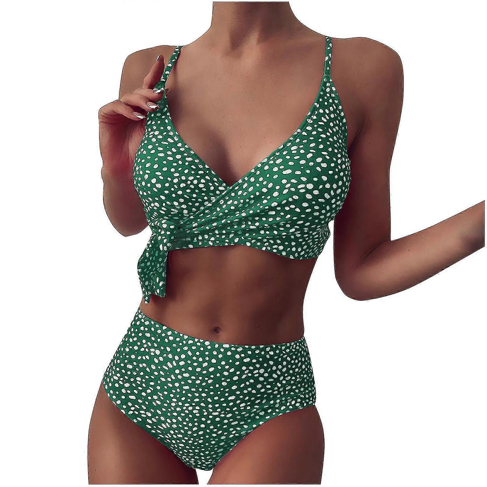 Femmes Imprimer Deux Pièces Sexy Bikini Push-Up Pad Maillots De Bain Maillot De Bain Ensemble De Vêtements De Plage
