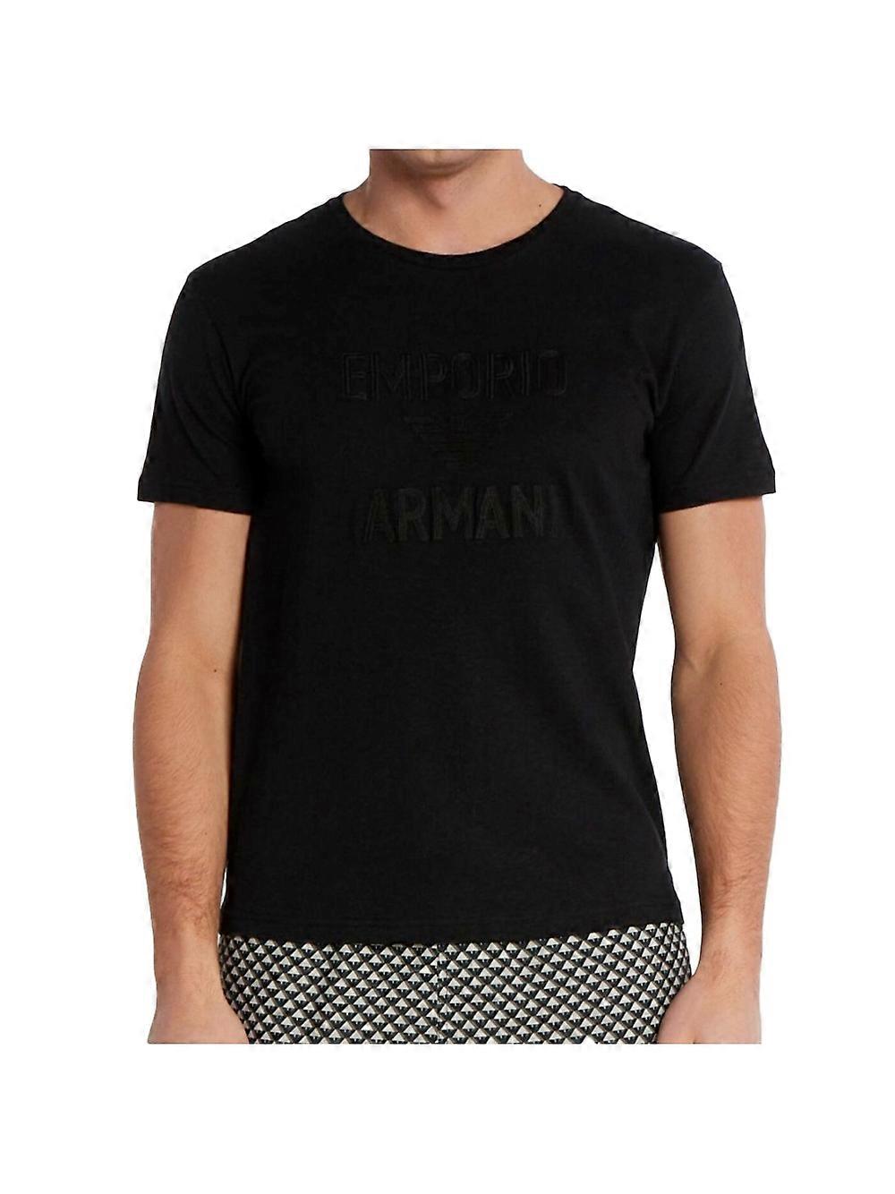 Emporio Armani Eagle 男士 T 恤 黑色