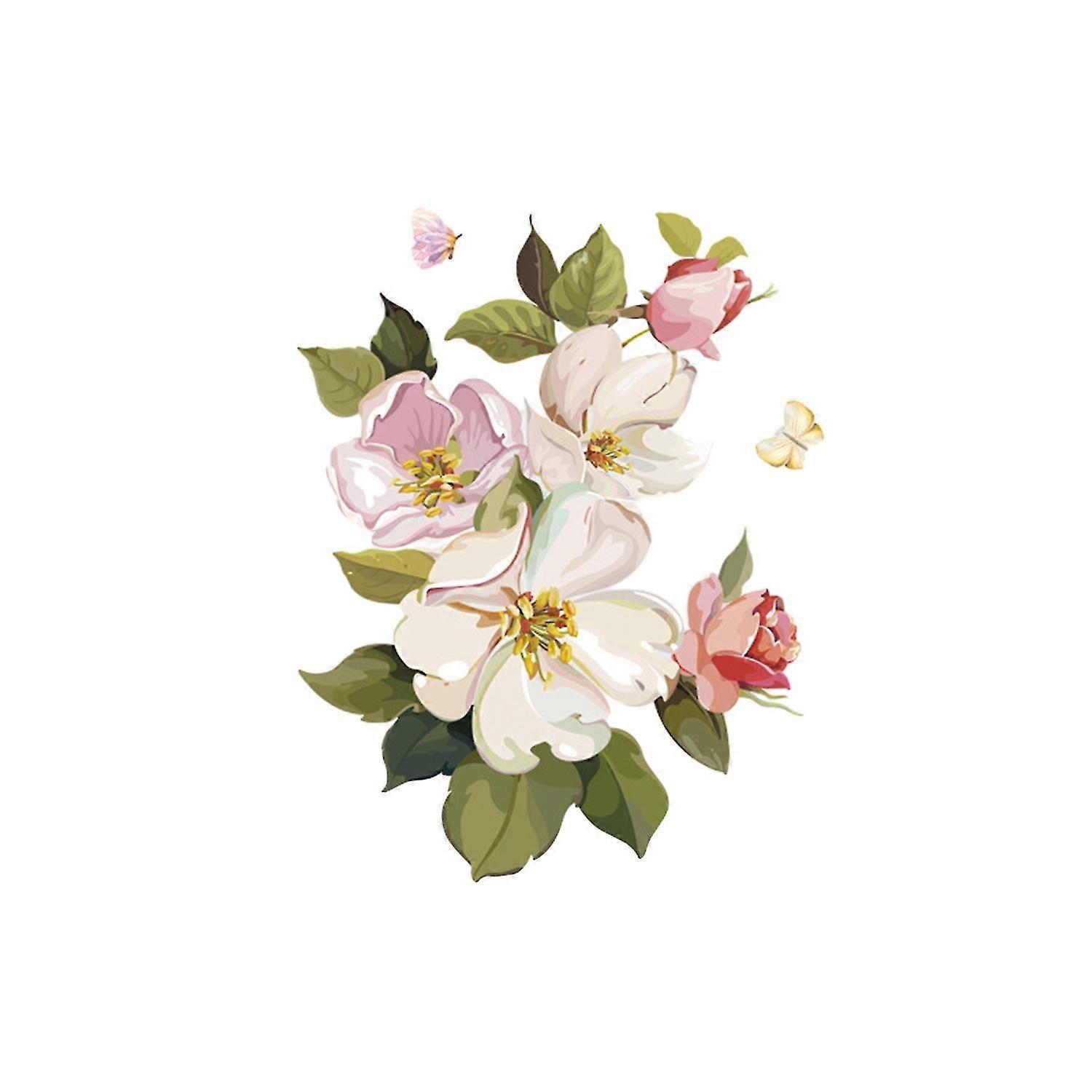 Blume Thema WC Deckel Aufkleber Wasserdicht Selbstklebend Wasserdicht Leicht abziehbar Traceless Badezimmer Wal