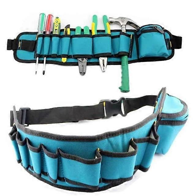 Multi-pockets Tool Bag Waist Pockets Electrician Tool Bag Oganizer Carrying Pouch Tools Bag Tool Bags Belt Waist Pocket Case 53 x 13x 2 cm