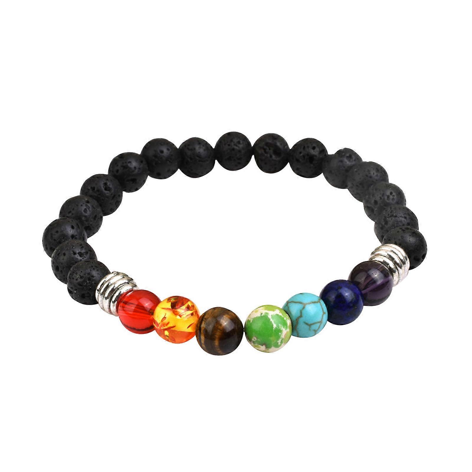 7 Chakra Bracelet Crystal Jewellery Healing Stones Balance Beads Anti-Anxiety