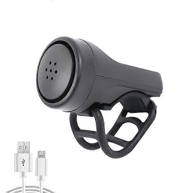 Waterproof Bike Electronic Loud Horn 120 Db Warning Safety Electric Bicycle Handlebar Alarm Ring Bell Anti-Theft USB Charging