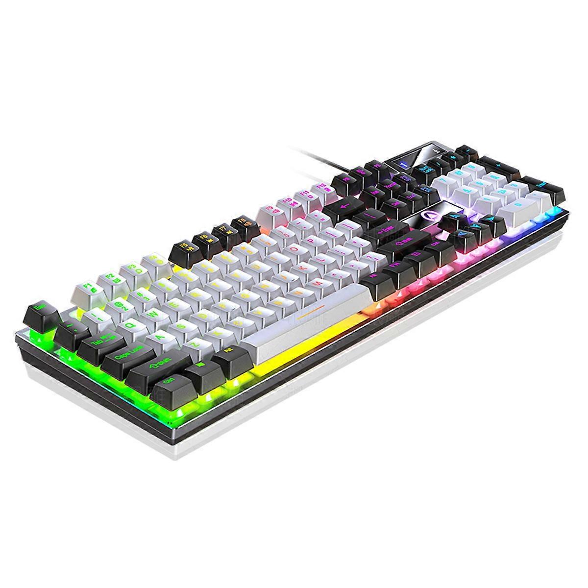 Gaming Keyboard 104 Keys RGB Keyboard Full Size Keyboard Gaming Accessories