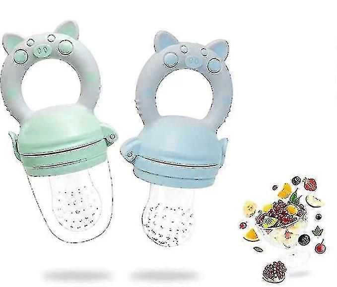 Nipple - 2pcs Fruit Nipple With 6 Bpa Silic Nipples For Vetable Teether Porrid Complementary Food