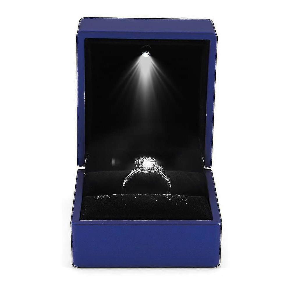 Led Glow Ring Box Earring Ring Gift Box Wedding Ring Jewelry