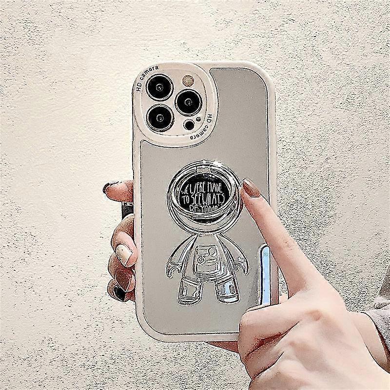 Mirror Kickstand Case Compatible With Iphone 13 Pro Max/13 Pro/13, Astronaut Pc Protective Cover