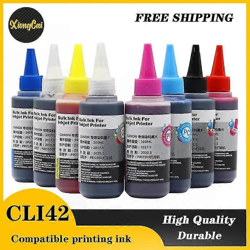 high quality8color Cli42 Refillable Ink Compatible For Canon Pixma Pro-100 Inks Cli-42 Cli42 Cli 42 Ink For Canon Pro-100 Printer