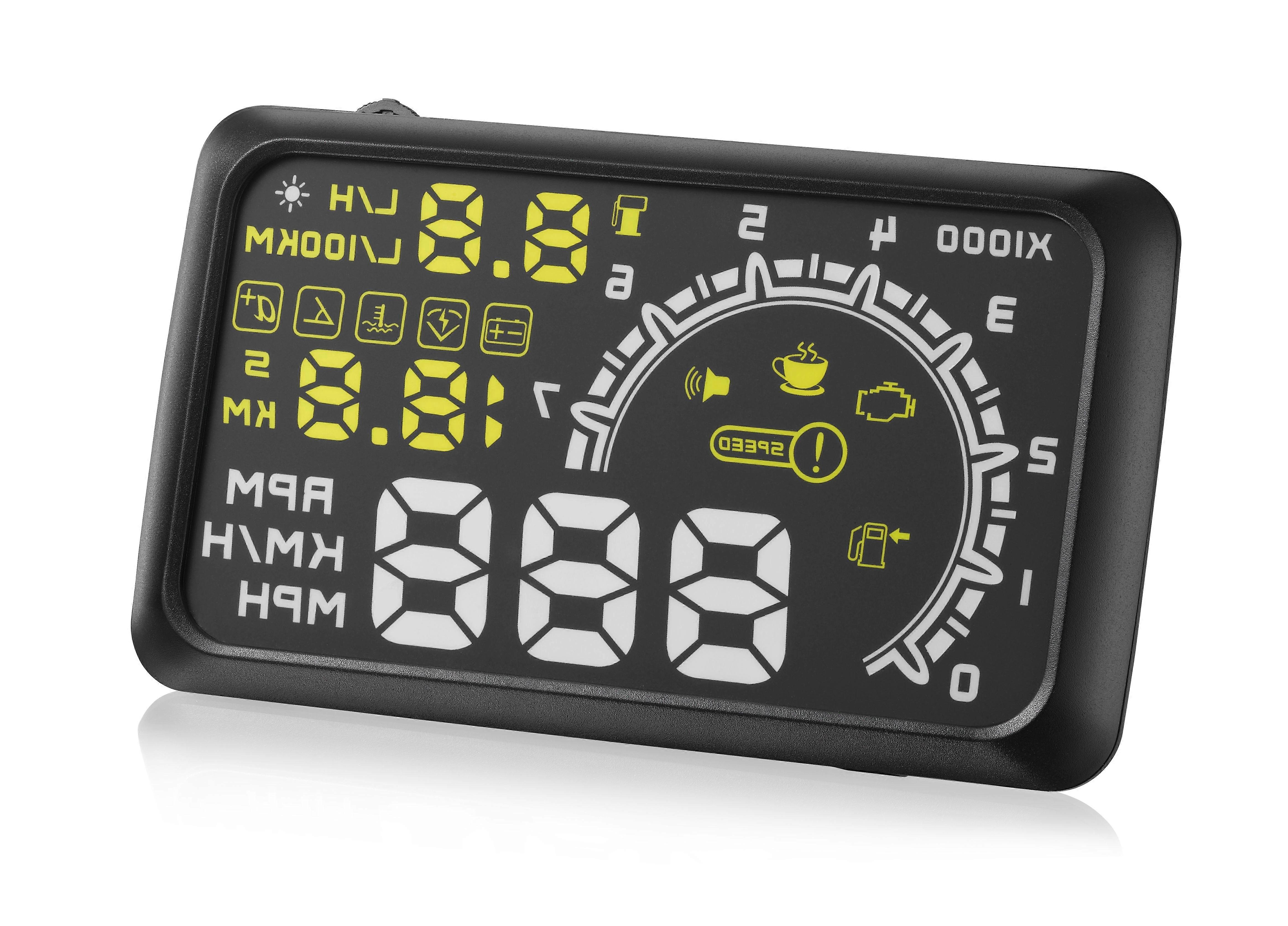 Car hud head up display Digital Car Over-speed Alarm KM/h MPH W02 5.5\