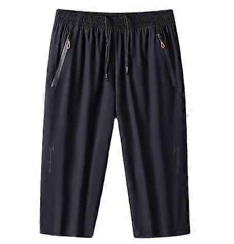 Pánske cvičenie Telocvičňa šortky 3/4 Nohavice Zips Vrecká na zips