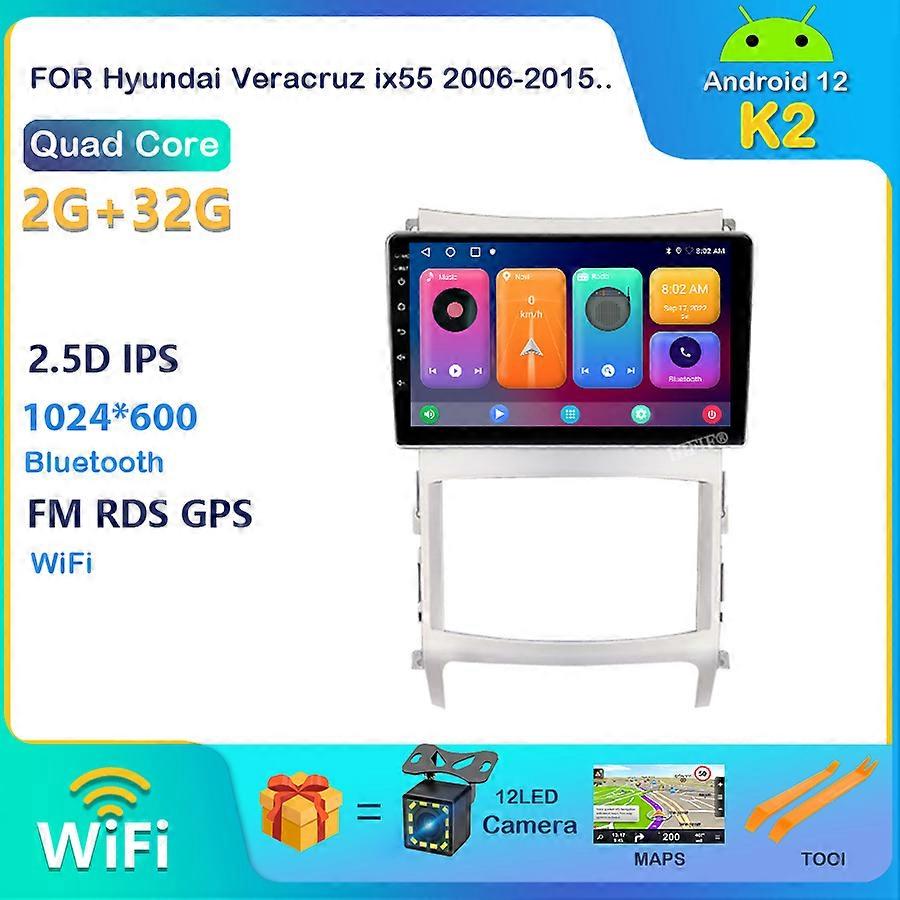 For Hyundai Veracruz ix55 2006 - 2015 Car Radio Multimedia Video Player Navigation stereo GPS Android 12 No 2din 2 din dvd