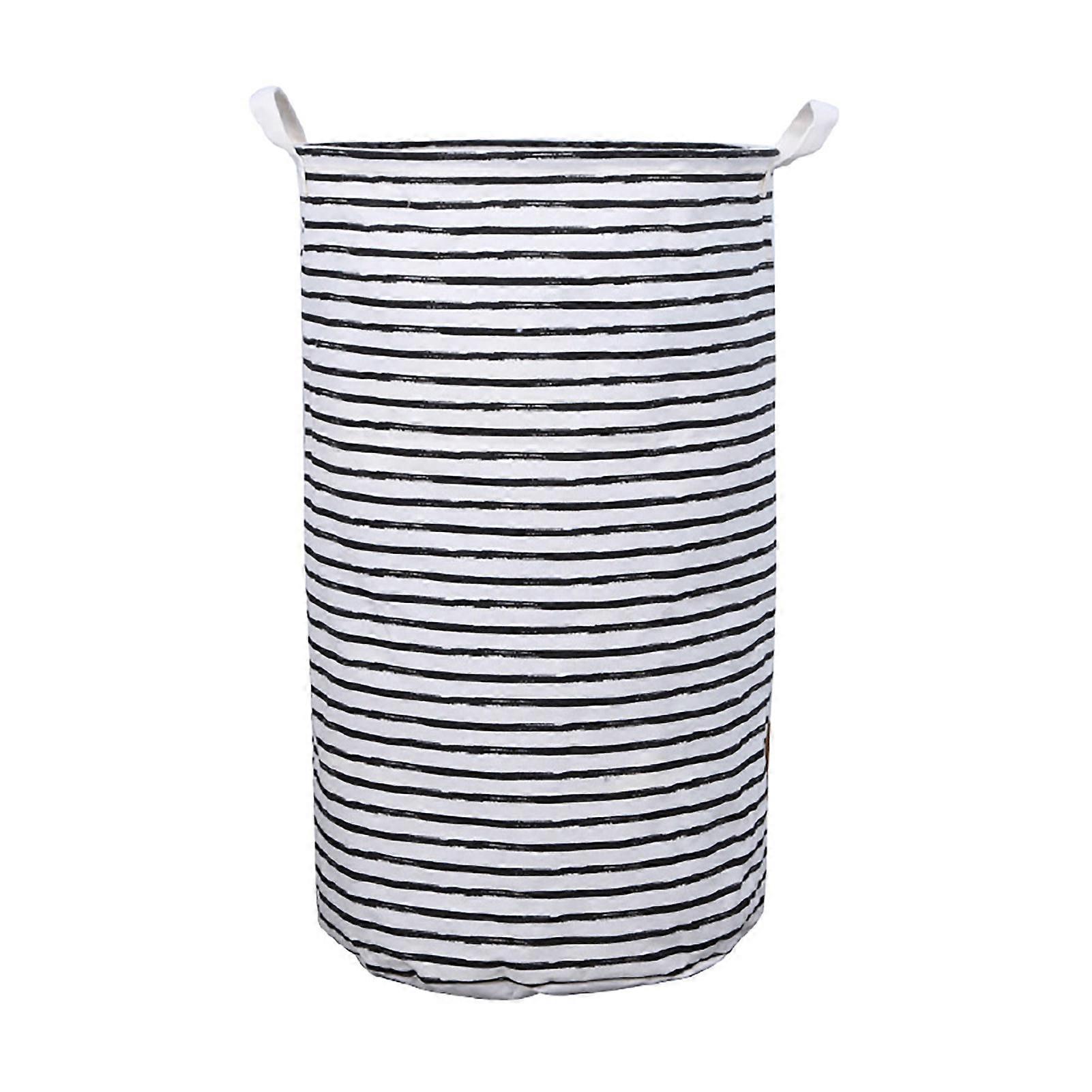 Laundry Basket Storage Bucket with Handle Large Capacity Foldable Design Waterproof Coating Freestanding Dirty Clothes Hamper Jikaix