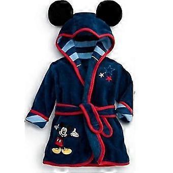 Hooded Bathrobe Mickey Mouse Dressing Gown Baby Kids Mickey Mouse Hooded  Fleece Bathrobe Dressing Gown Boys