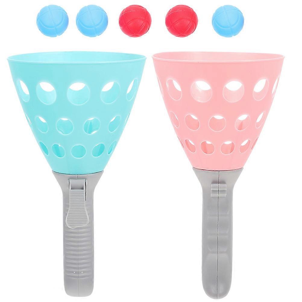 1 Set of Children Catch Launcher Ball Toys Outdoor Interactive Toys Kids Playthings