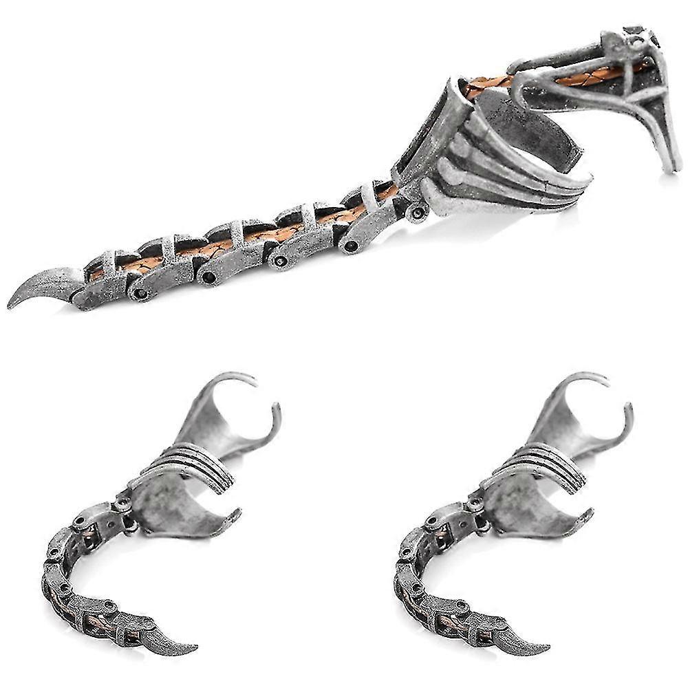 Retro Men's Scorpion Ring Movable Adjustable Punk Hip-hop Open Ring