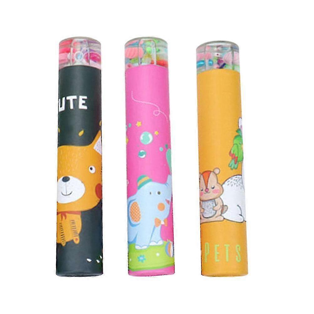 3pcs Cartoon Kaleidoscope Toy Creative Plaything Educational Toy (random Style)
