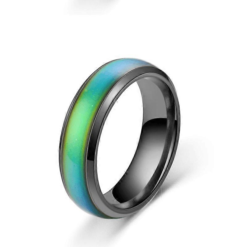 Changing Color Rings Stainless Ring Mood Emotion Feeling Temperature Rings For Women Men Couples Rings Tone Fine Jewelry Gift