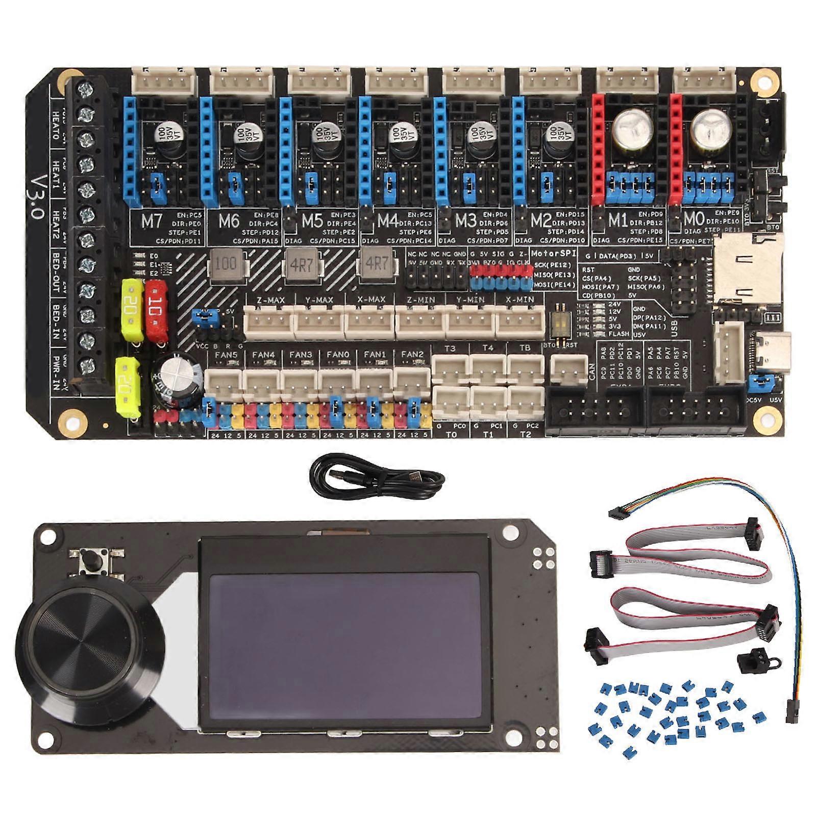 3D-Drucker-Motherboard mit Mini-12864-Display STM32F446-Chip 180-MHz-Motherboard für Spider V3.0 für Voron-Design-3D-Drucker