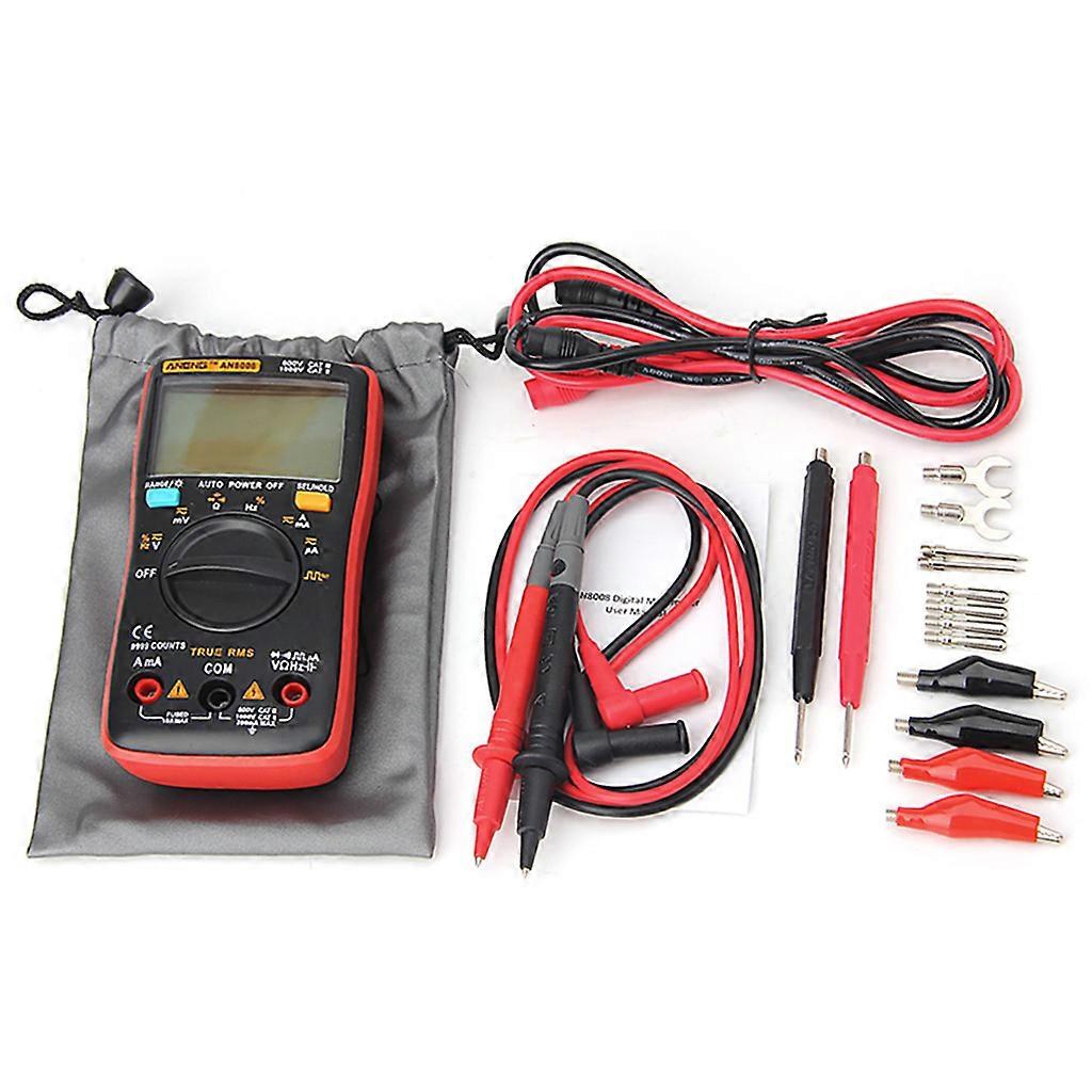 AN8008 True RMS LCD Digital Multimeter Voltmeter Ammeter AC DC Voltage Current