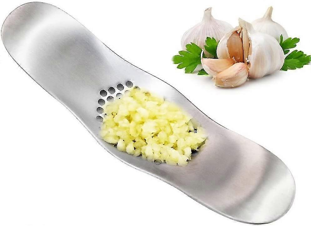 Hvidløg Tryk hvidløg rocker, rustfrit stål, solid og ergonomisk