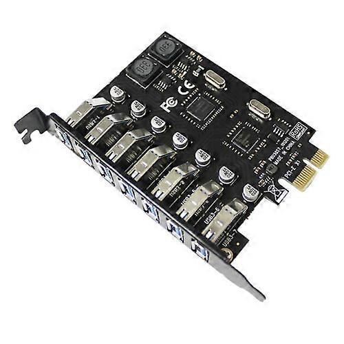 PCI-E till USB-adapterkort USB 3.0 expansionskort med hög dataöverföringshastighet