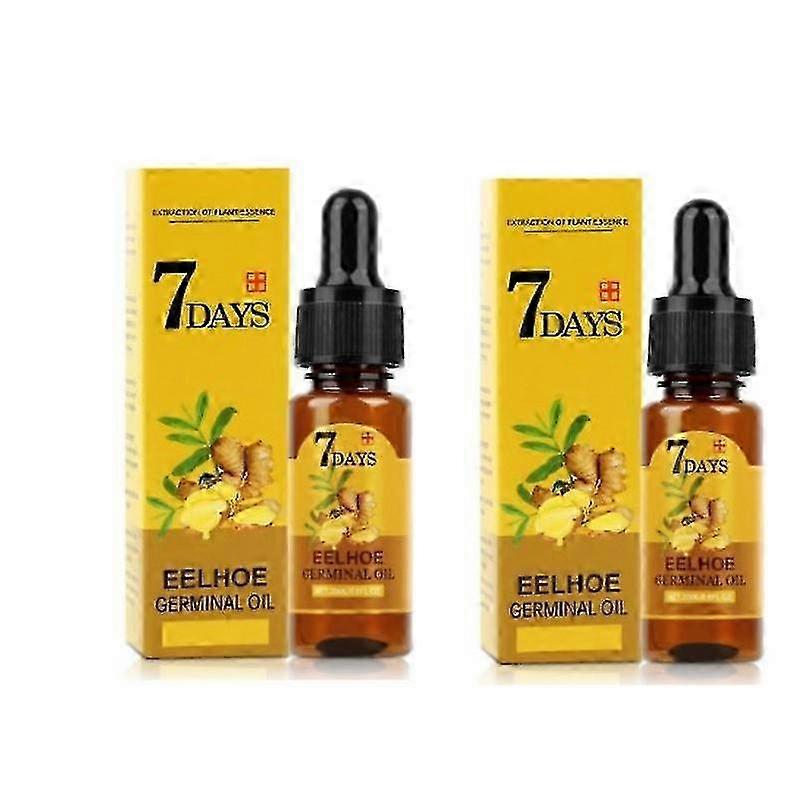 2pcs eelhoe ginger צמיחת שיער מהירה 8 ימים ג'ינג'ר germinal סרום תמצית טבעית נשירת שמן טיפול צמיחה שיער תיקון שיער טיפול