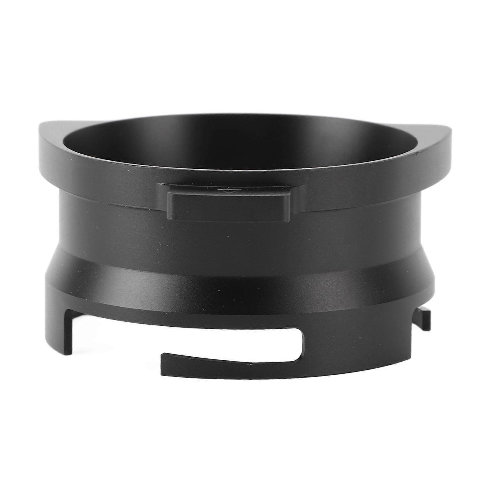 Dosing Funnel Aluminium Alloy Splash Proof Rotatable Coffee Dosing Ring for 54mm Portafilter Black