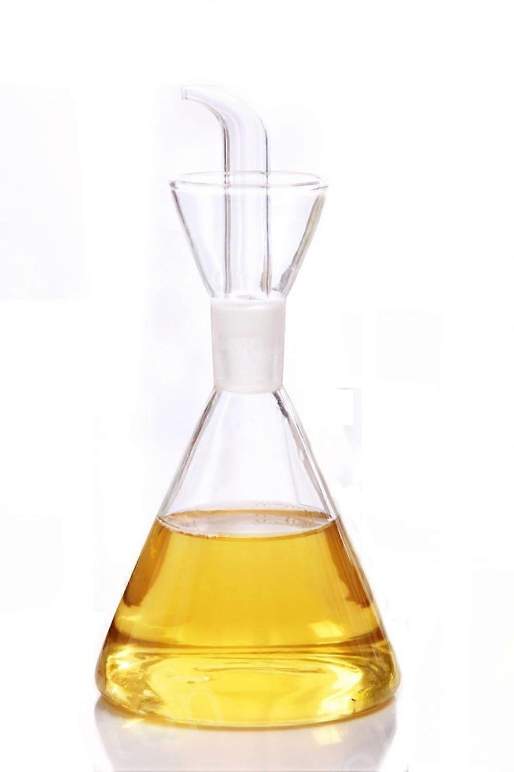 Glass Oil and Vinegar Dispenser, Precise Pour Control, Clear Glass Bottle with Pour Spout, For Kitchen Use