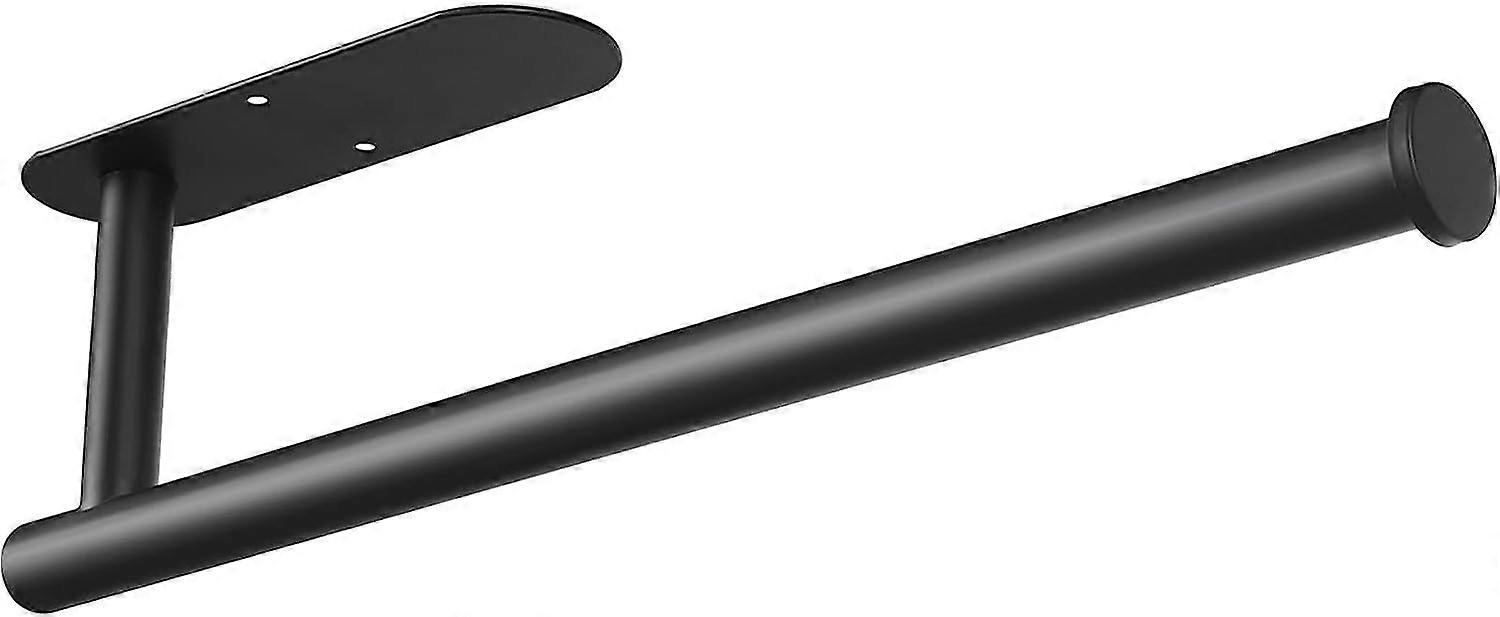 Under Cabinet Paper Towel Holder - Adhesive Wall Mount Roll Sizes No Drilling Silver