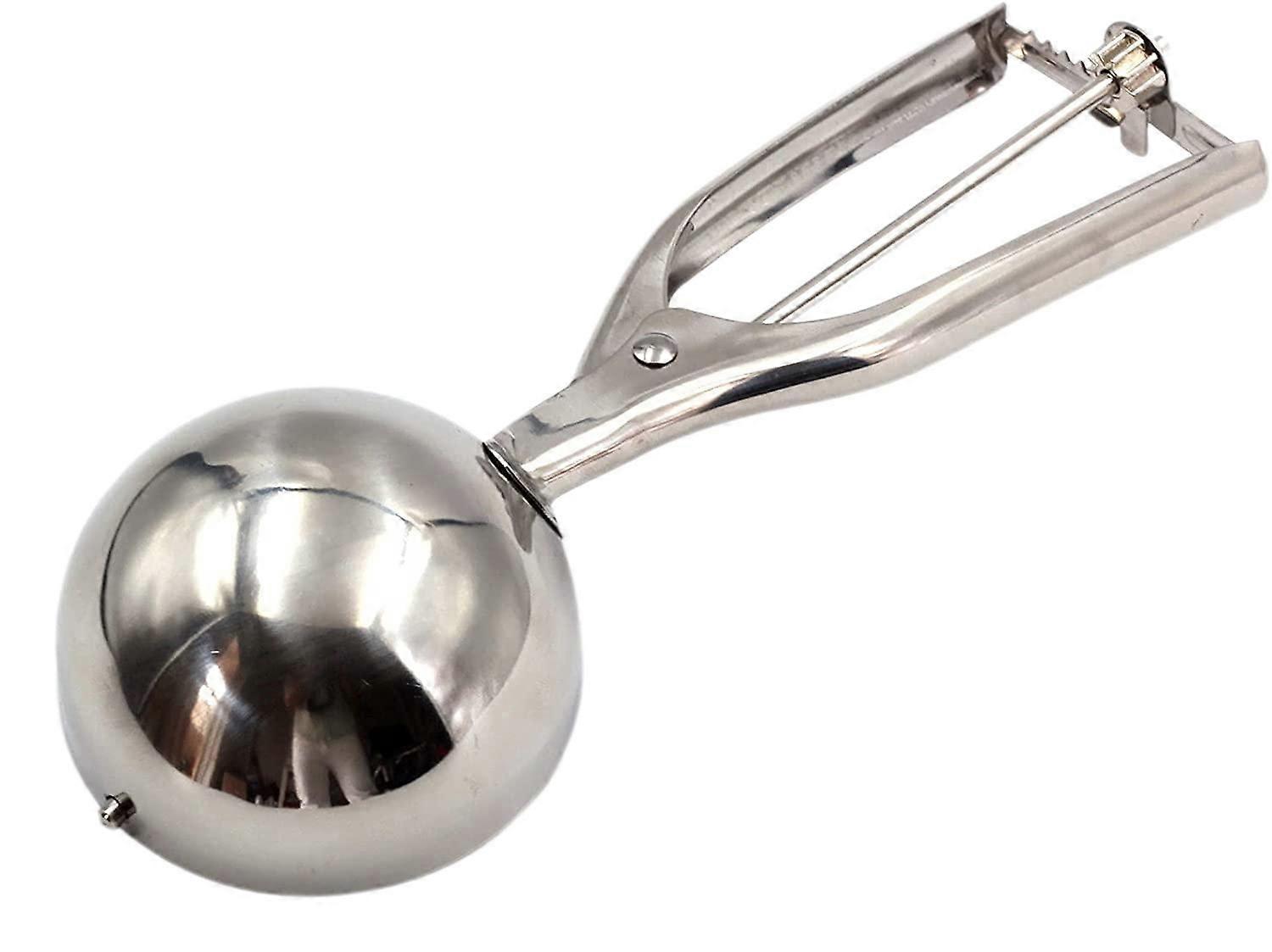 JUSCH 2.3 Inch large ice cream scoop with trigger, cookie scoop for cookie dough, stainless steel ice cream scoop for ice cream, baking, cakes, muffin