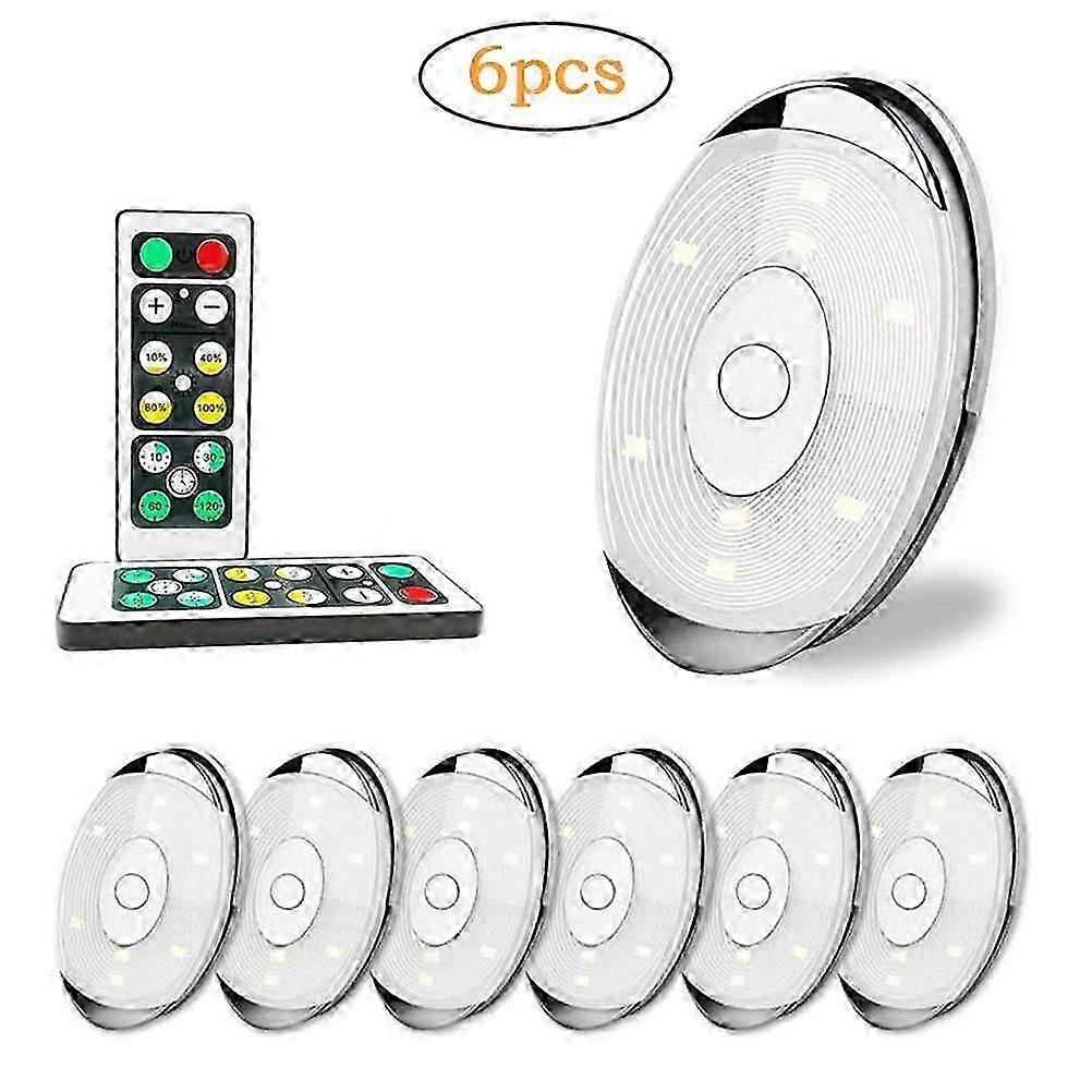 LED Puck Light Battery Operated Wireless LED Cabinet Light with Remote Control