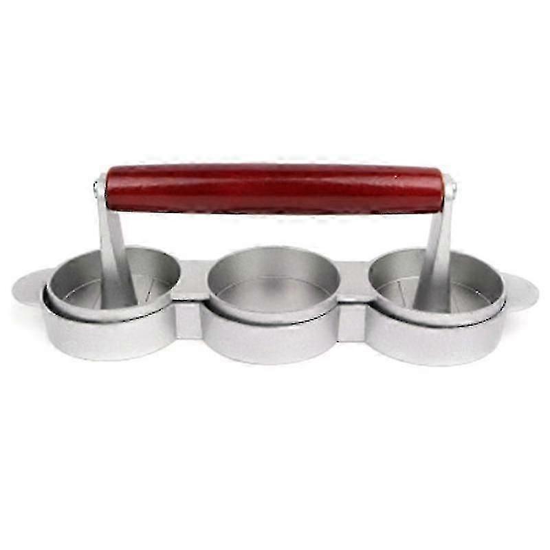 unique Mini Hamburger Presses Nonstick 3 Slot Small Burger Patties Press Triple Beef Burger Maker Mold Mach
