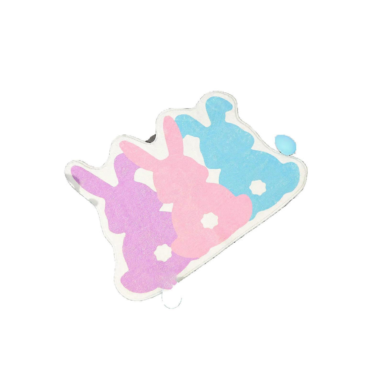 Modern Carpets Easter Bunny Imitation Carpet Bathroom Absorbent Foot Mat Easter Door Mat