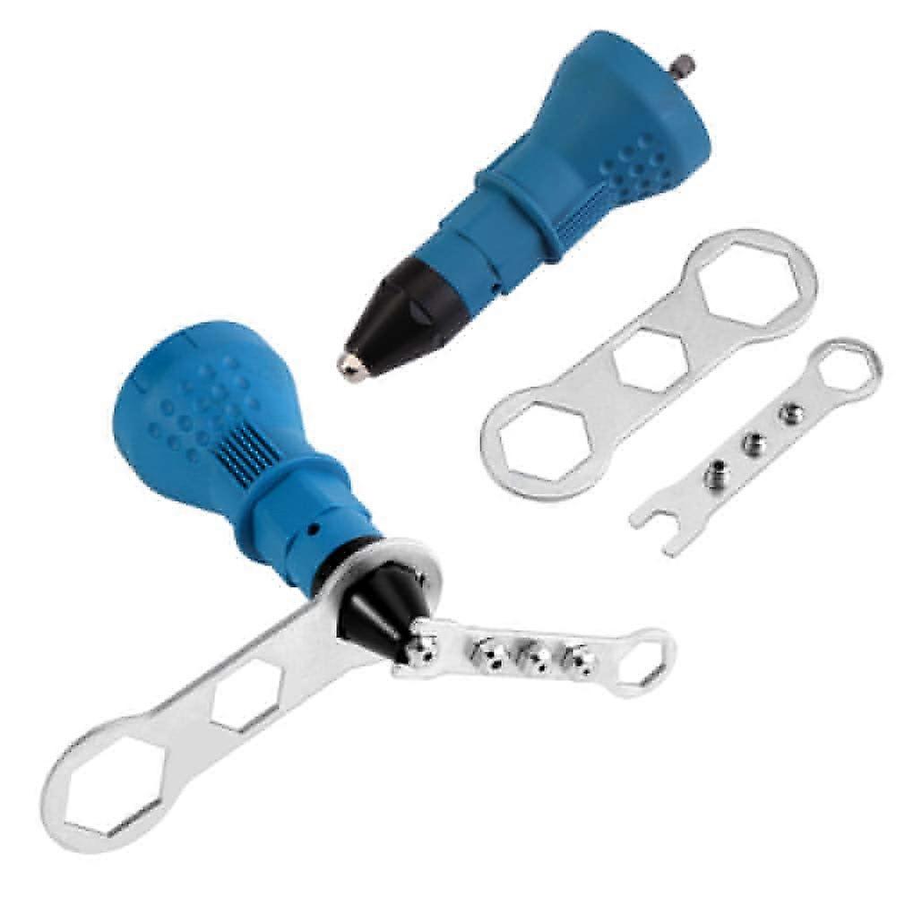 Electric Riveter, Rivet Gun, Stainless Steel Riveter Adapter Electric Riveter Gun Riveting Tool