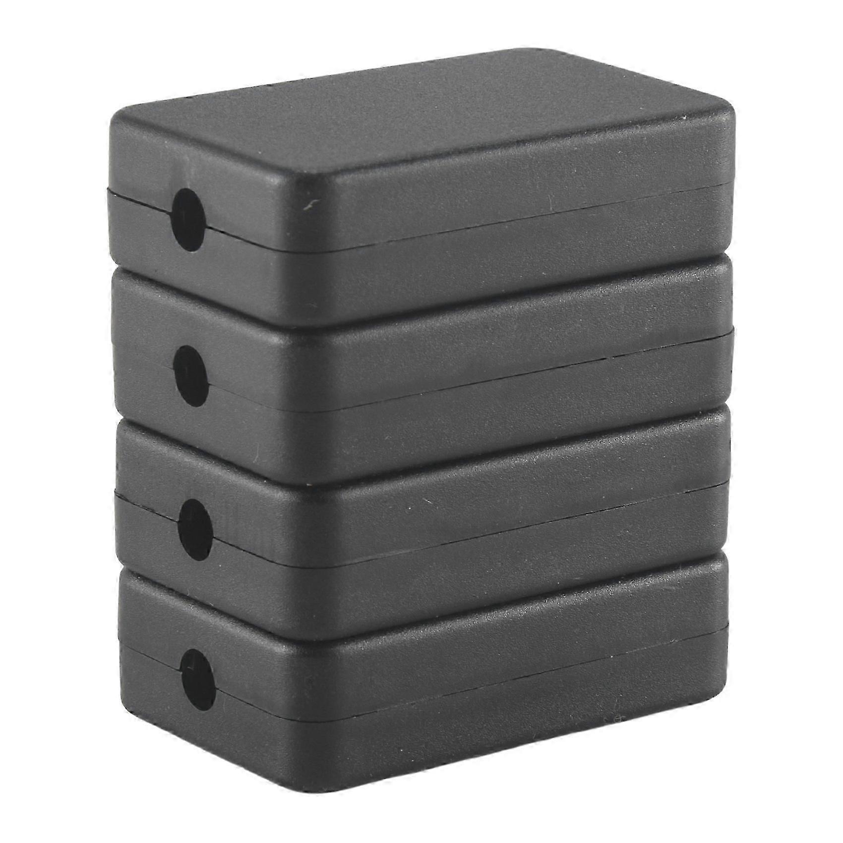 Electrical Junction Box 4PCS Electric Plastic Black Waterproof Project Junction Case 2.16X1.38X0.59