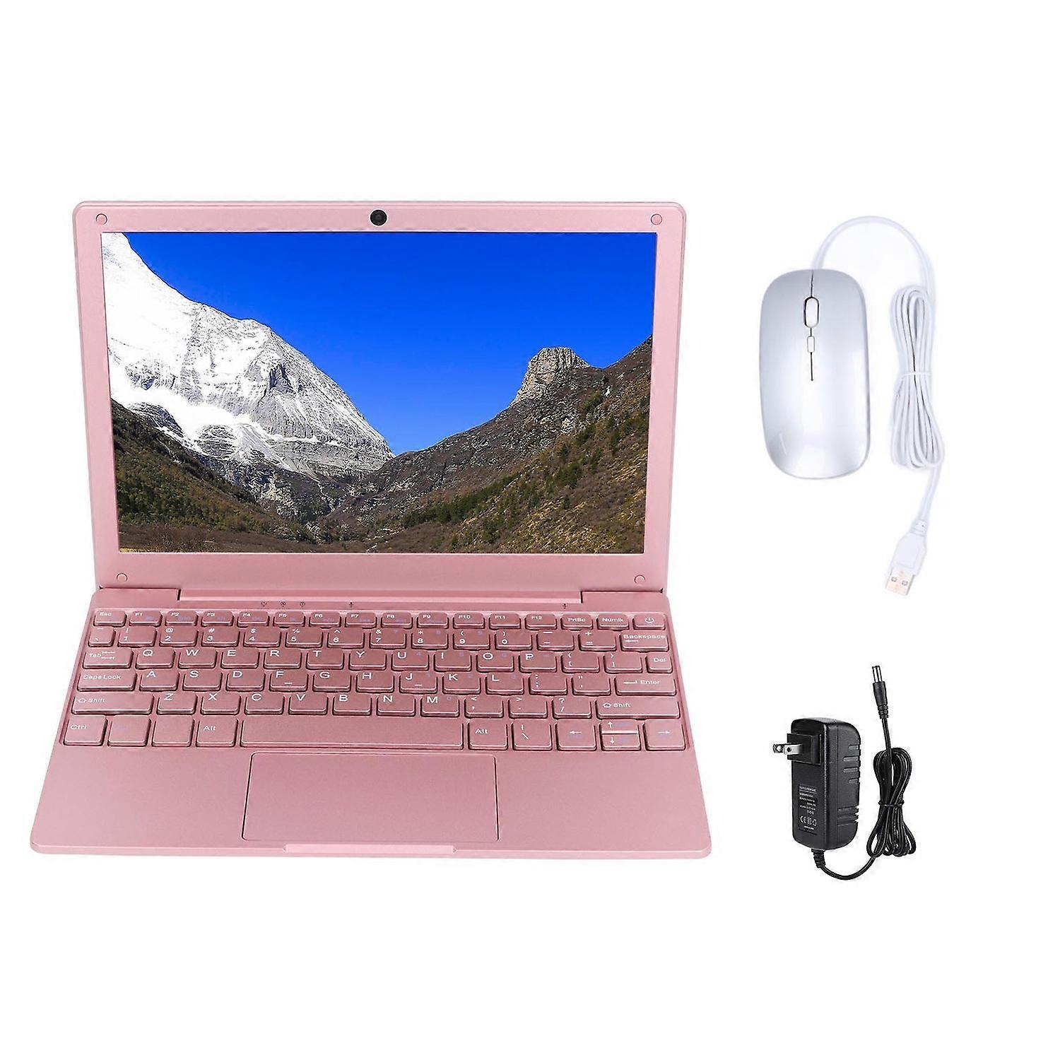 10.1 Inch Mini Laptop IPS Display Ultra Light for Celeron N4020 Rose Gold Portable Notebook Computer
