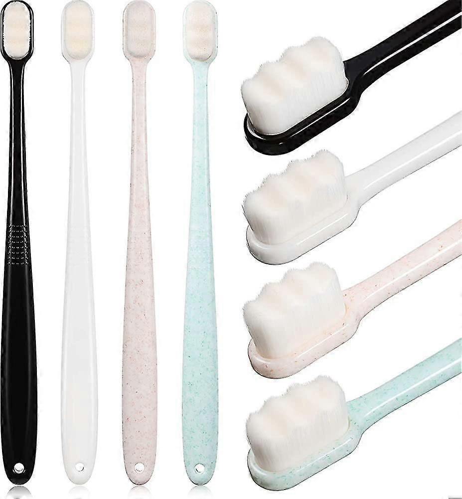 Brosse à dents manuelle extra douce à 20 000 poils, micro-nano, pour gencives fragiles