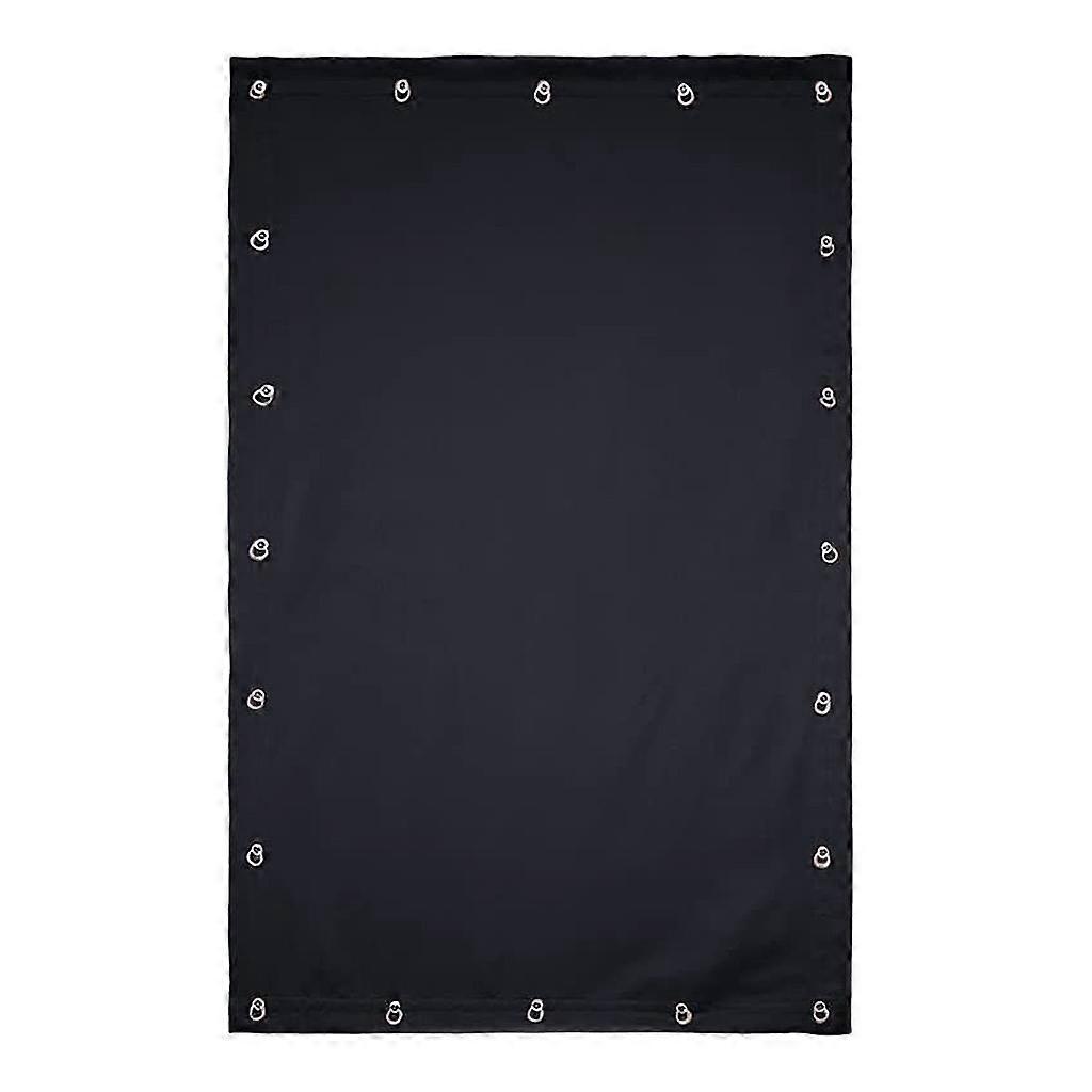 部屋の暗くするアンチUVペーパーシェードブラインドカーテン77.95x51.18インチ。-黒い