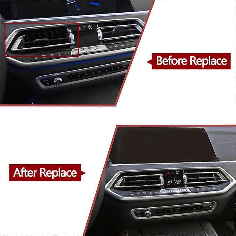 1Pair Front Air Vent Grille Clip Trim for X5 X6 X7 G05 G06 G07