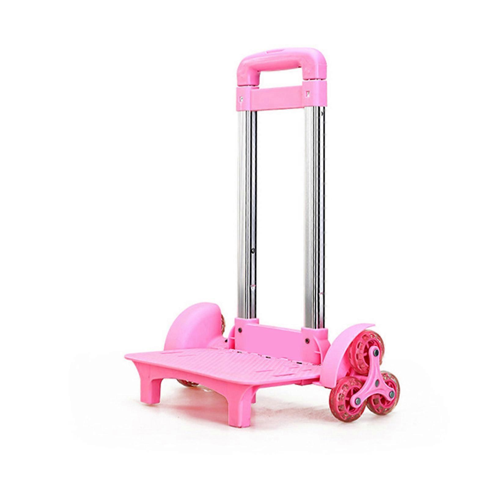 Chariot Pliable 2 Roues Alliage Aluminium Pour Sac D'École - Léger Et Réglable Hauteur, Idéal Étudiants