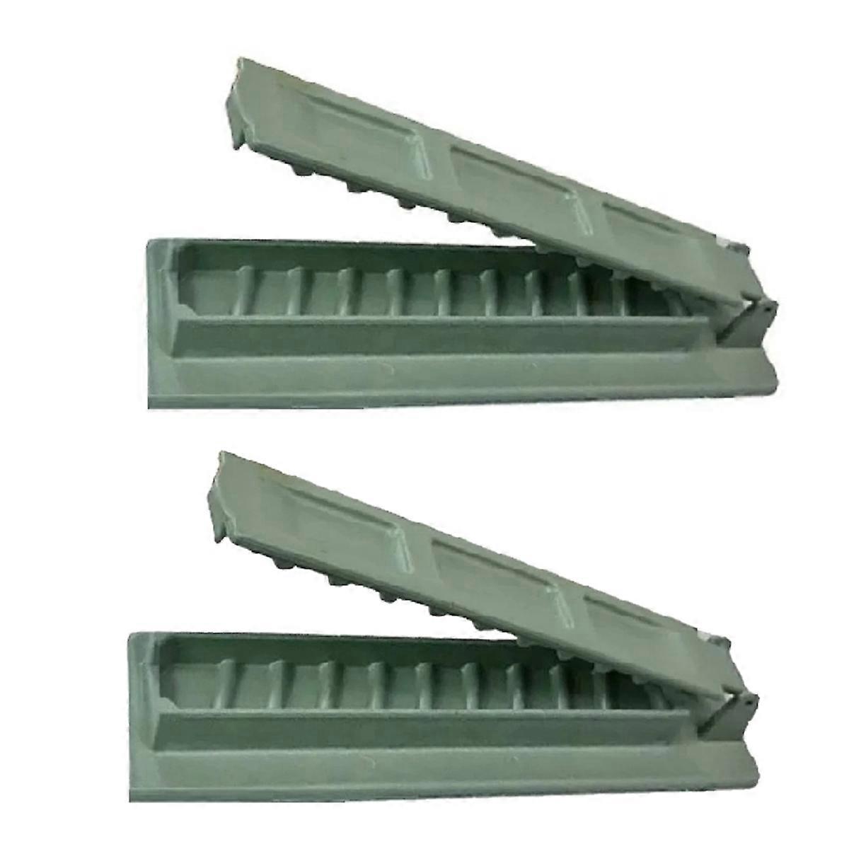 2Pcs Kebab Maker BBQ Meat Skewer Machine,Green