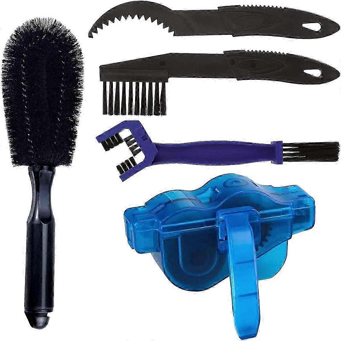 5Pcs Bike Chain Cleaning Brush Kit