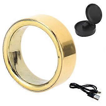 Smart Ring IPX8 Monitor Detect Schlafstatus Gold Wiederaufladbarer 18mAh Smart Health Ring für Männer Frauen