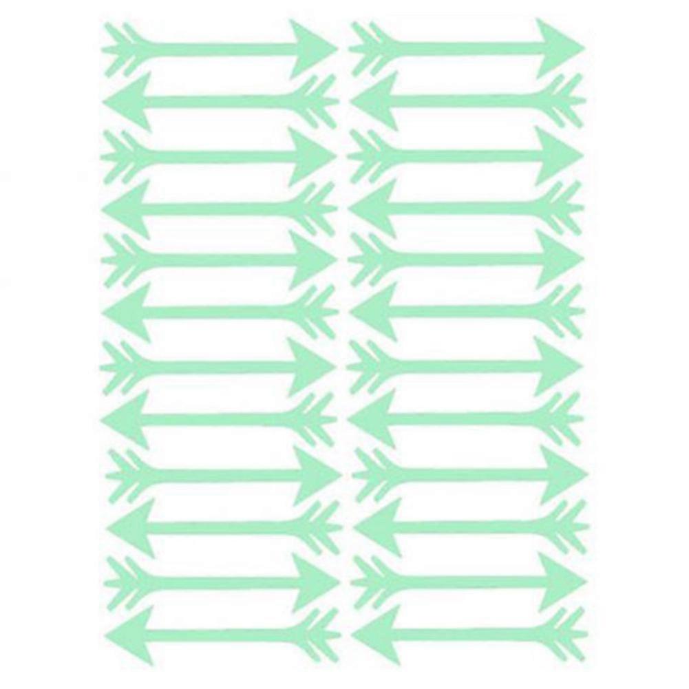 24pcs set Arrows Pattern Luminous Wall Sticker Bedroom Children's Room Decor Removable Decals