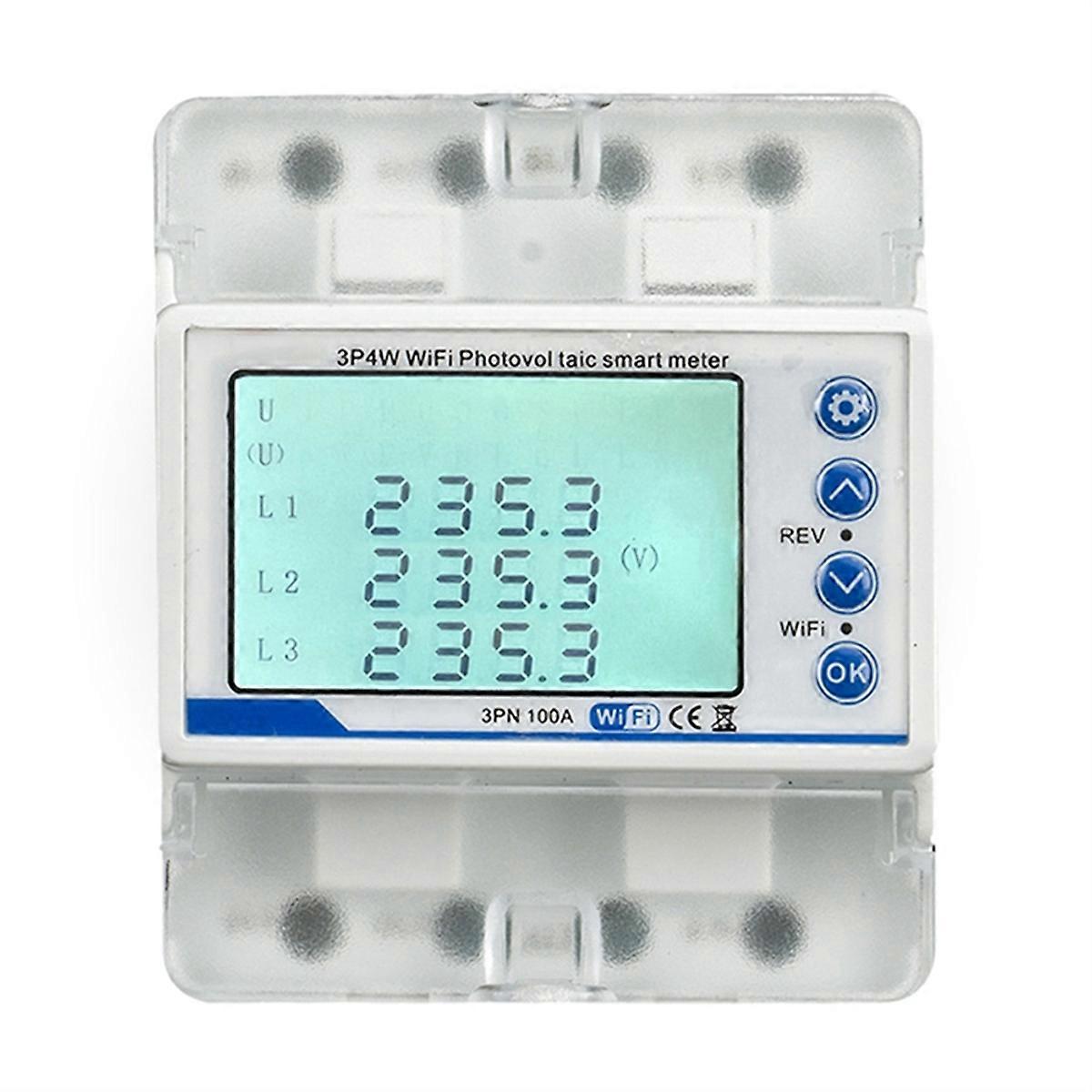 WIFI Smart Circuit Breaker Remote Control 2.4Ghz Three-Phase 100A50-60HZ Universal Photovoltaic Sma
