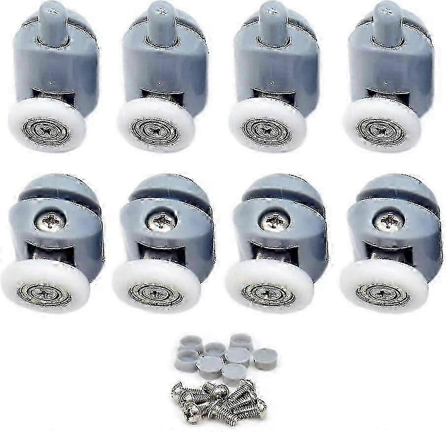 8-Piece Sliding Shower Door Roller Kit with Rollers