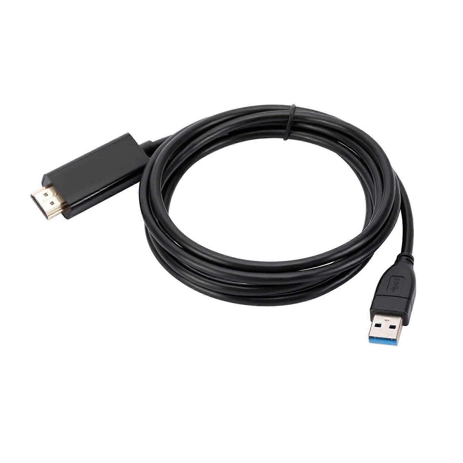 1080P HD USB 3.0 to HDMI-Compatible Video Adapter Converter Cable High Speed 5 Gbps Compatible with The Windows 7/8/10 PC